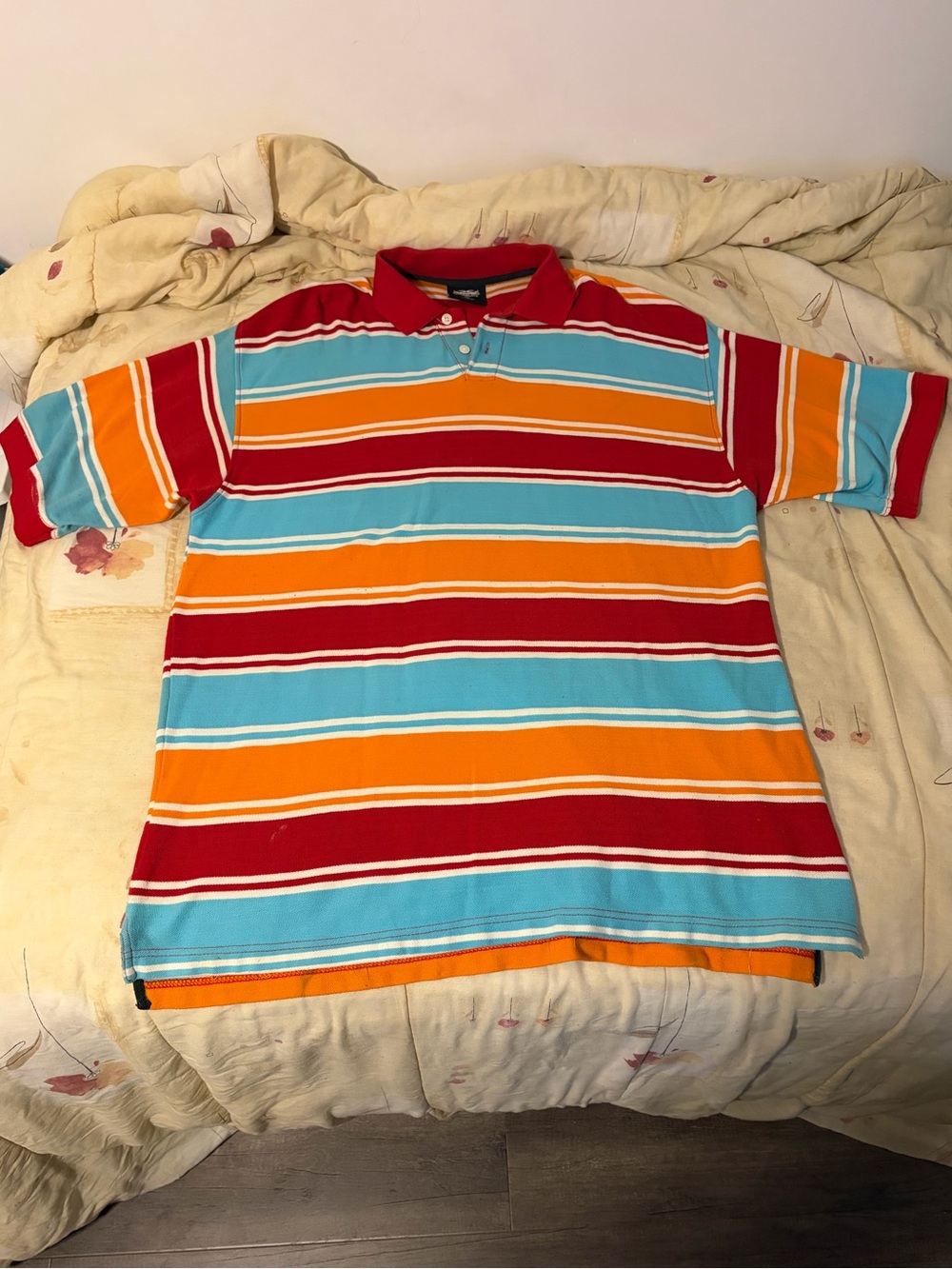 Xquisite Urban Wear Tricolor striped multicolor polo (XL)